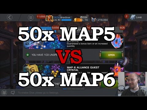 AQ Map5 vs Map6 Crystals | Marvel Contest of Champions Crystal Opening