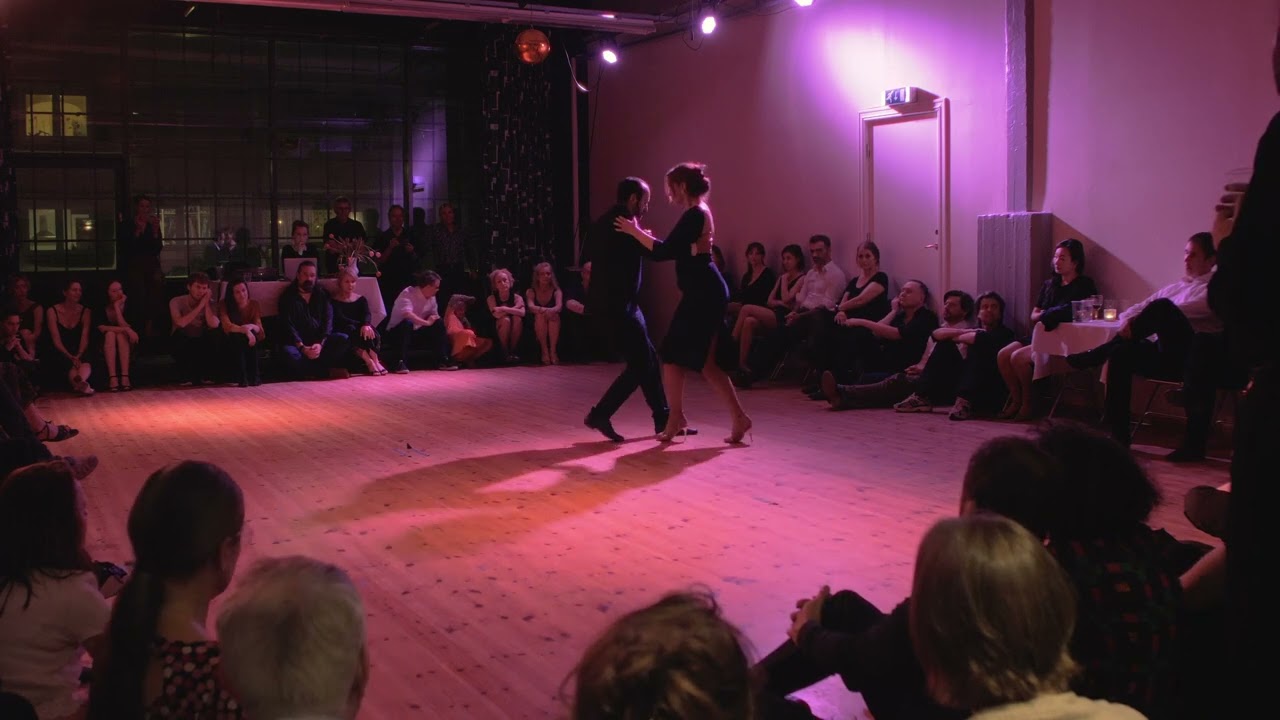 Pablo Rodriguez and Ina Eriksen at Oslo Tango Saturdaynight milonga (Cacho Tirao)