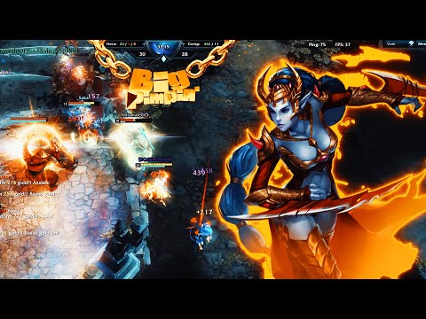 Imbaboy Beast Mode Dark Lady | HoN Gameplay