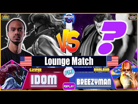 SF6 REPLAY 🔥 iDom (C.viper) VS BREEZYMAN (dhalsim) 🔥 High level gameplay