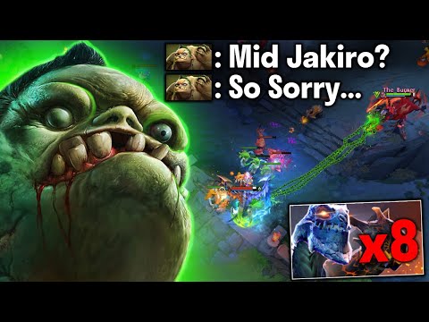 This is the worse mid hero against PUDGE...🔥