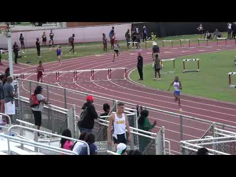 Girls 300 Meter Hurdles Heat 3 GMAC Track & Field Qualifier- 3/20/2019 Southridge Park