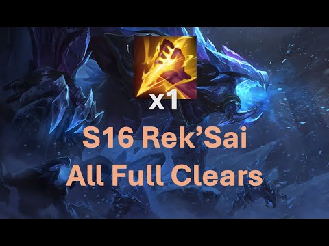 ALL Rek'Sai clears in new season (1 smite) [26.02]