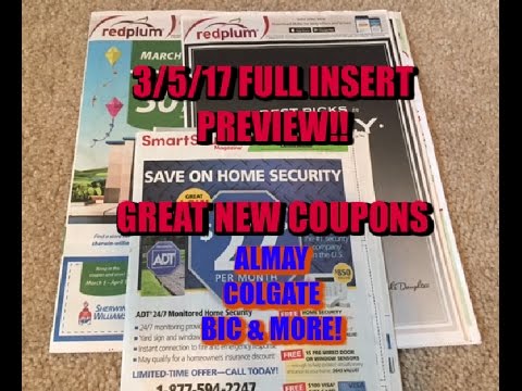 Hot***3/5/17 Full Coupon Preview!