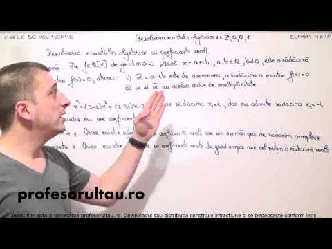 17   cls12   Inele de polinoame   rezolvarea ecuatiilor algebrice cu coeficineti reali   definitii