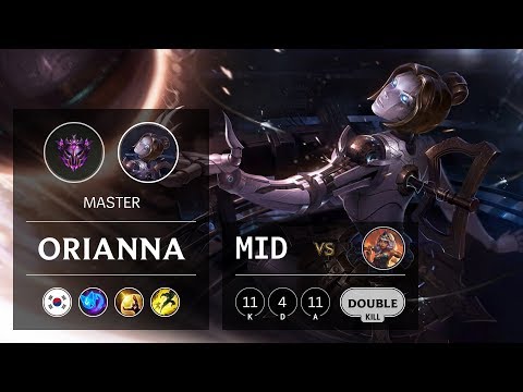 Orianna Mid vs Qiyana - KR Master Patch 9.14