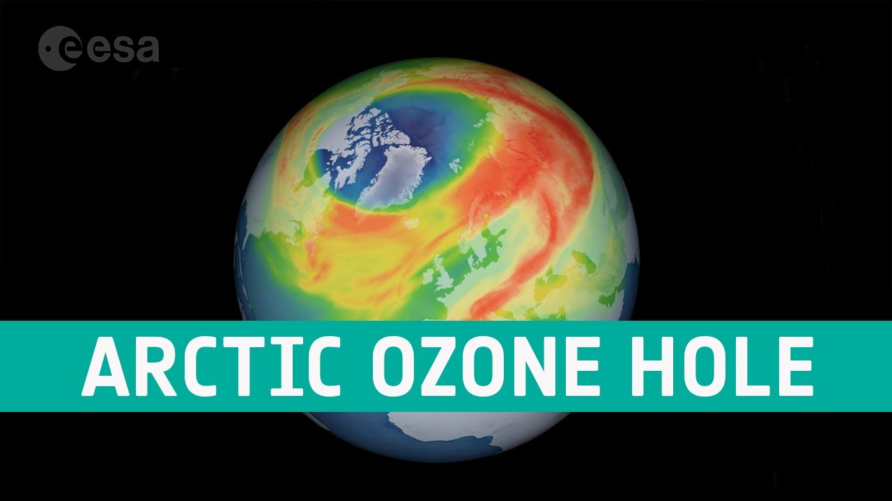 Ozone hole over the Arctic - YouTube