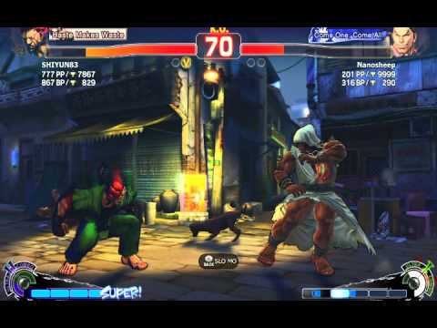 SSFIV:AE SHIYUN83 (Akuma) VS Nanosheep (Dan)