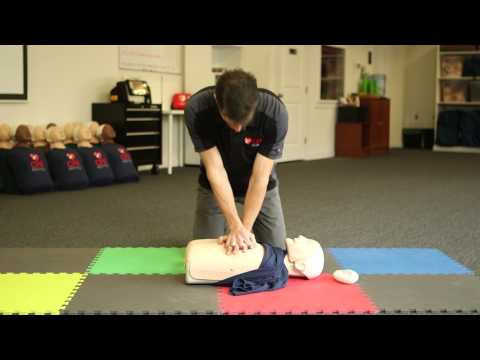 Adult one-rescuer CPR demonstration