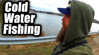Winter Fishing From The Bank With Lures (Realistic Winter Fishing)