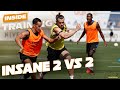SPECTACULAR 2 vs 2 in REAL MADRID training!