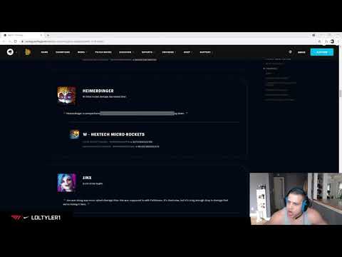 Tyler1 reacts to Heimerdinger nerfs