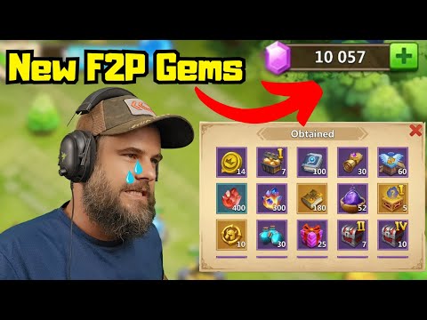 Spending Gems on the New Free 2 Play Account | Castle Clash
