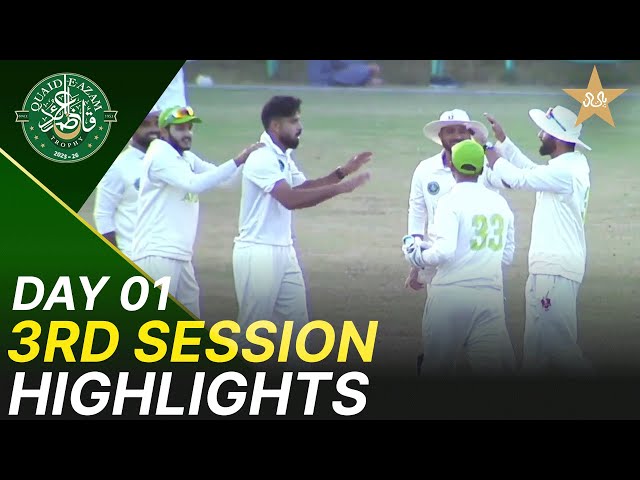 3rd Session Highlights | Lahore Whites vs Faisalabad | Day 1 | Quaid-e-Azam Trophy 2025-26 | M2P1K