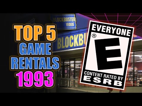 Top 5 Video Game Rentals of 1993 – The Games Everyone Rented!