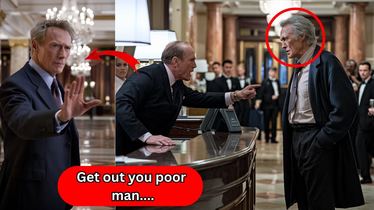 Hotel Manager Refuses Clint Eastwood a Room – What He Does Next Shocks the Entire Lobby