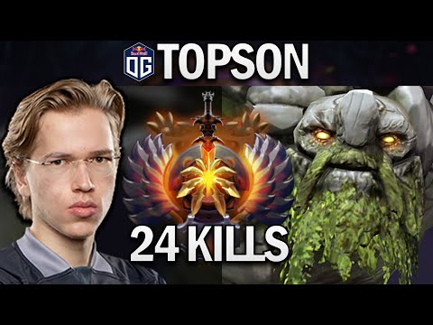 OG.TOPSON TINY WITH 24 KILLS - DOTA 2 7.28 GAMEPLAY