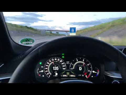 BMW 530d xDrive (2020) 100-200 km/h Beschleunigung German Autobahn
