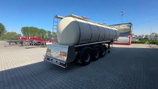 Feldbinder FOOD / 33.500L / 2-COMP / LIFTAXLE / PUMP / ALCOA f&oslash;devaretank | Billede 4 - Autoline