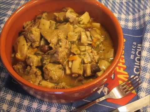 Estofado de ternera con setas/Receta de otoño/Estofado de carne facil y delicioso/Veal stew