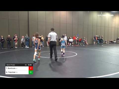65 Lbs Semifinal Talea Guntrum Team Ohio Vs Aubrey Troutner Team Colorado