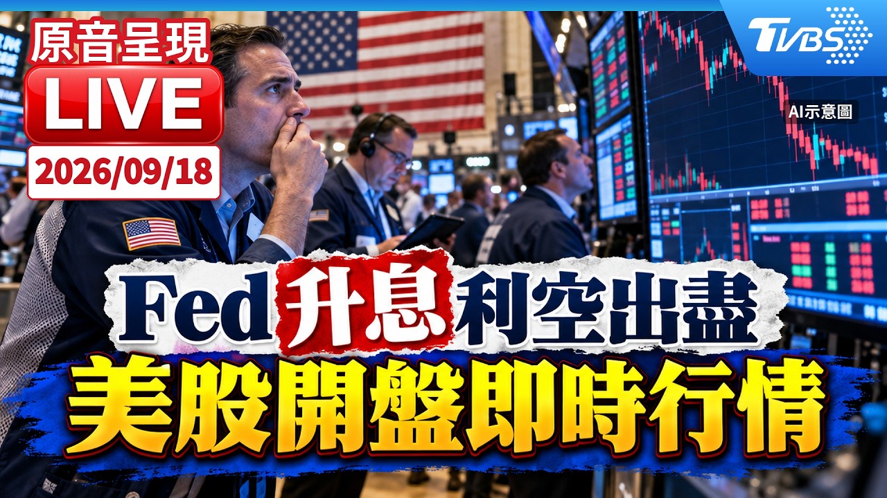 Fed 升息利空出盡 美股開盤即時行情|原音呈現 LIVE