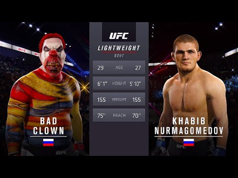 Bad Clown vs. Khabib Nurmagomedov (EA sports UFC 2)