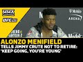 Alonzo Menifield Tells Jimmy Crute Not To Retire: 'Keep Going' | UFC 290 | MMA Fighting