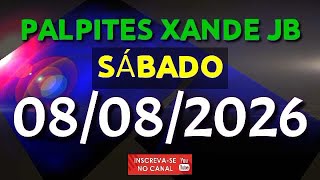 PALPITE DIA 08/08/2026 | JOGO DO BICHO TODAS AS LOTERIAS 