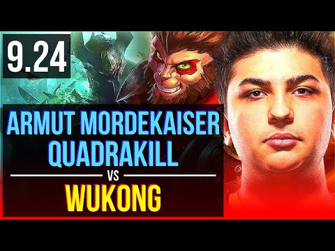 Armut MORDEKAISER vs WUKONG (TOP) (DEFEAT) | Quadrakill, Godlike | EUW Grandmaster | v9.24