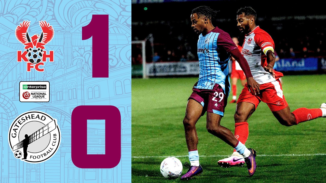 Heed lose tight battle at Kiddy | Kidderminster Harriers 1-0 Gateshead | HIGHLIGHTS