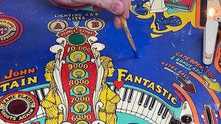 Repairing The Playfield Of This Beautiful 1976 Captain Fantastic Pinball Machine