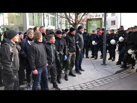 Håndgemeng mellom nynazister og politiet i Moss 27. oktober 2018 del 1