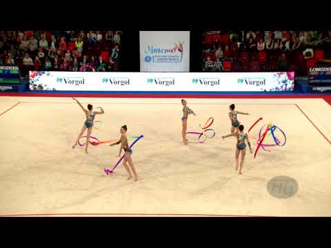 Italy (ITA) - 2019 Rhythmic Junior Worlds, Moscow (RUS) - Qualifications 5 Ribbons
