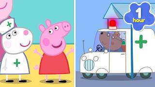Peppa becomes a NURSE! 🚑💨 Learns about AMBULANCES! 🚑💨  Pig Full Episodes | 1 Hour