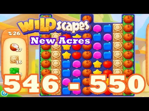 Wildscapes: New Acres Level 546 - 550 HD | 3 match | android | 547 | 548 | 549 | IOS【GameGo Game】