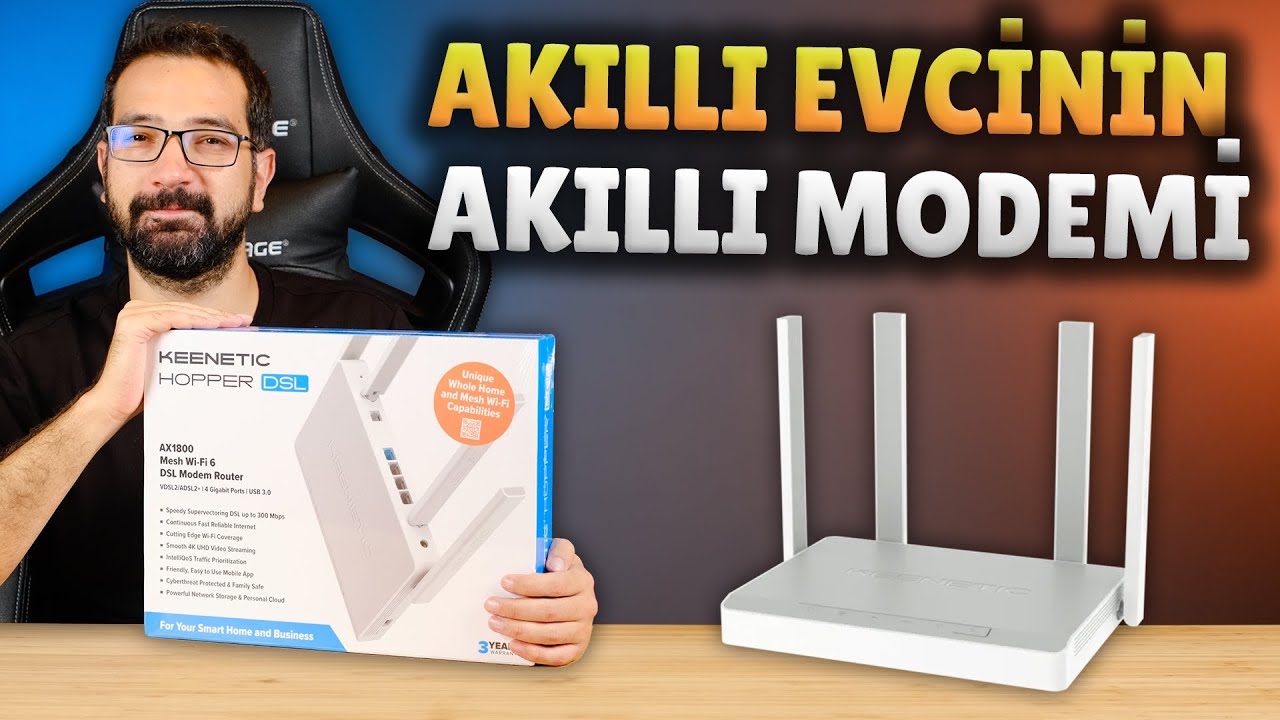 Akıllı ev deneyimini uçuran modem! Keenetic Hopper DSL Modem Router inceleme!