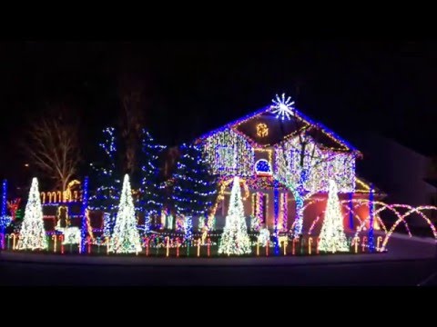 Cadger Dubstep Christmas Light Show 2015 - Jinglestep