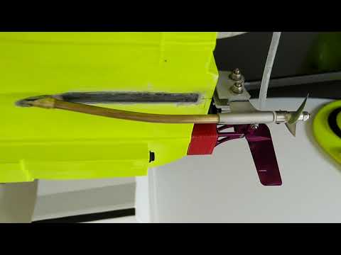 RC Miss Geico 17" Umbau auf brushless Motor und auf Flexwelle Mini Katamaran Proboat Horizon Hobby