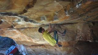 Video thumbnail of Ghost in the Darkness, 7c+. Rocklands