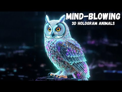 FUTURISTIC NEON HOLOGRAM ANIMALS! 🌌🐘 Ultra-Realistic Creatures That Will Blow Your Mind