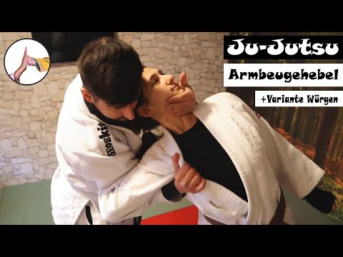 Ju-Jutsu arm bending lever with strangler variant transport grip lever technique