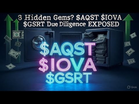 Some Due Diligence on $aqst $iova and $gsrt - The Only 3 Stocks I Currently Own