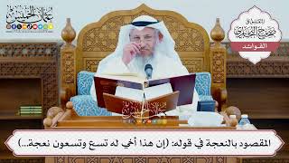 [1345] المقصود بالنعجة في قوله: (إن هذا أخي له تسع وتسعون نعجة...) - عثمان الخميس