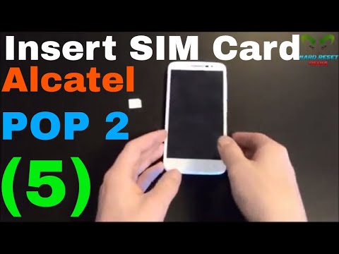 Alcatel One Touch Pop 2 (5) Insert the SIM card