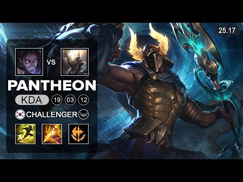 Pantheon vs Sylas Jungle - KR Challenger - Patch 25.17 Season 15