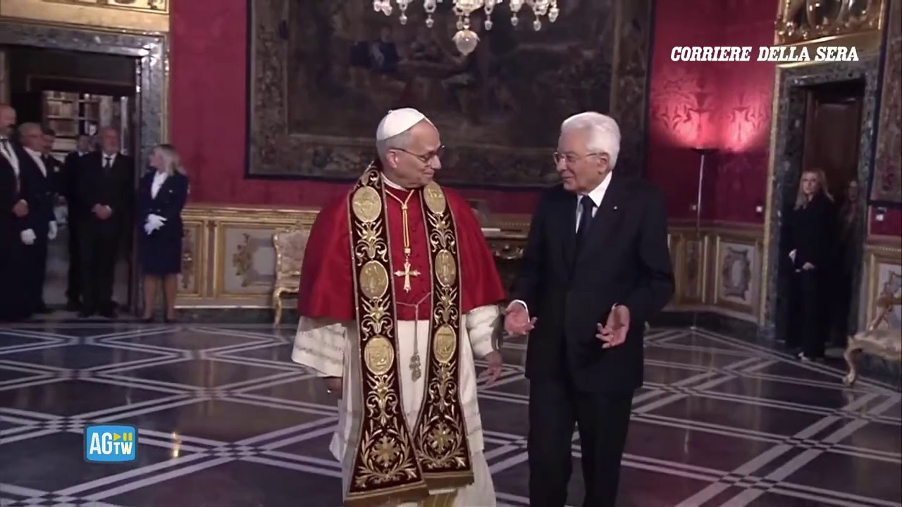Papa Leone XIV in visita ufficiale dal presidente Mattarella. La diretta video