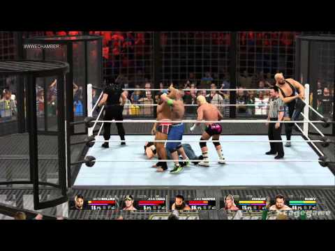 WWE 2K15 ( Xbox One / PS4 ) - Elimination Chamber Gameplay [ HD ]