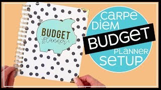 Carpe Diem&#39;s NEW Budget Planner Setup 2019 | Using matching Planner Stickers