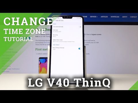 How to Change Date & Time in LG V40 ThinQ – Change Timezone